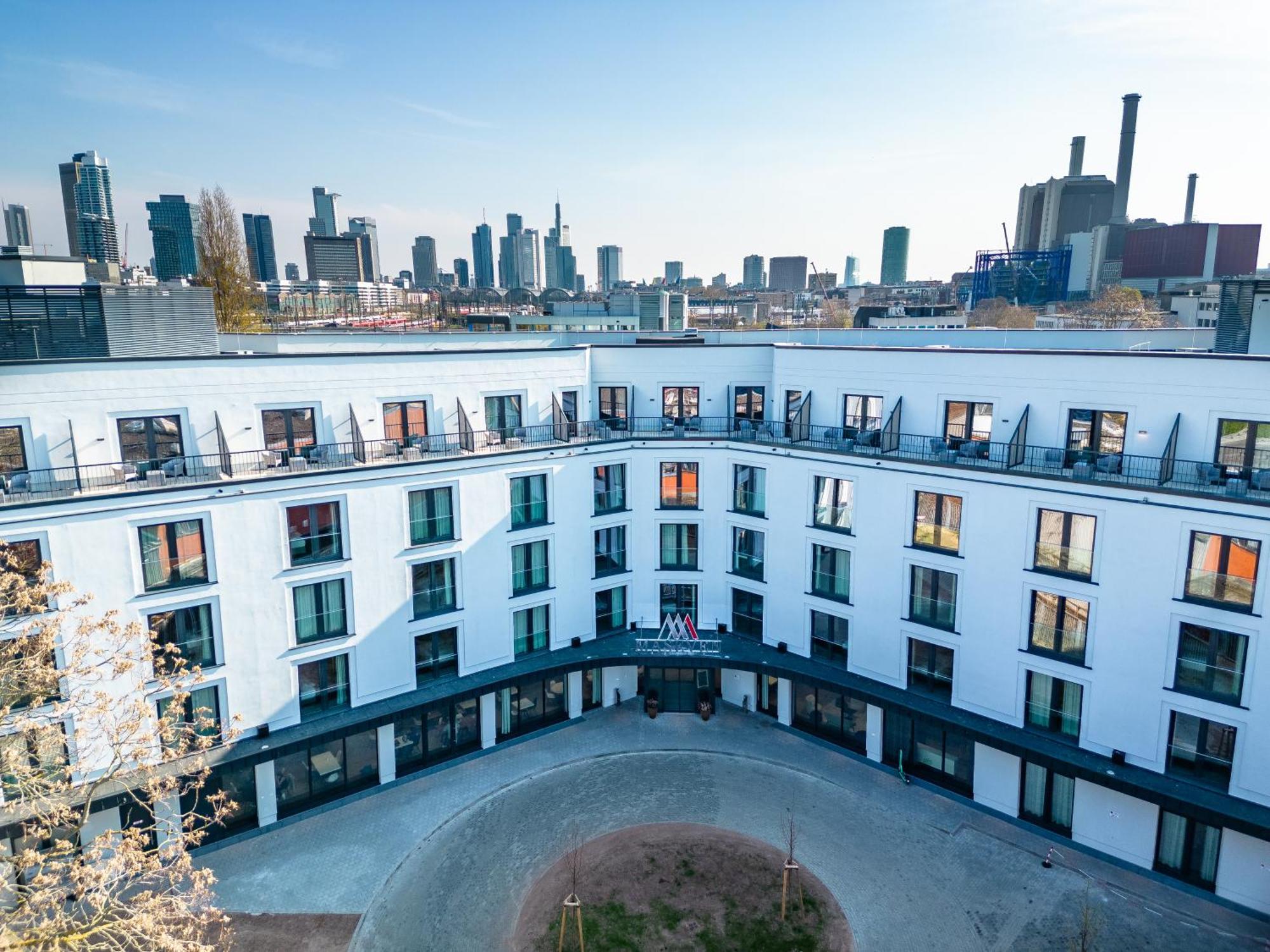 Maseven Frankfurt Messe Aparthotel Frankfurt am Main ภายนอก รูปภาพ